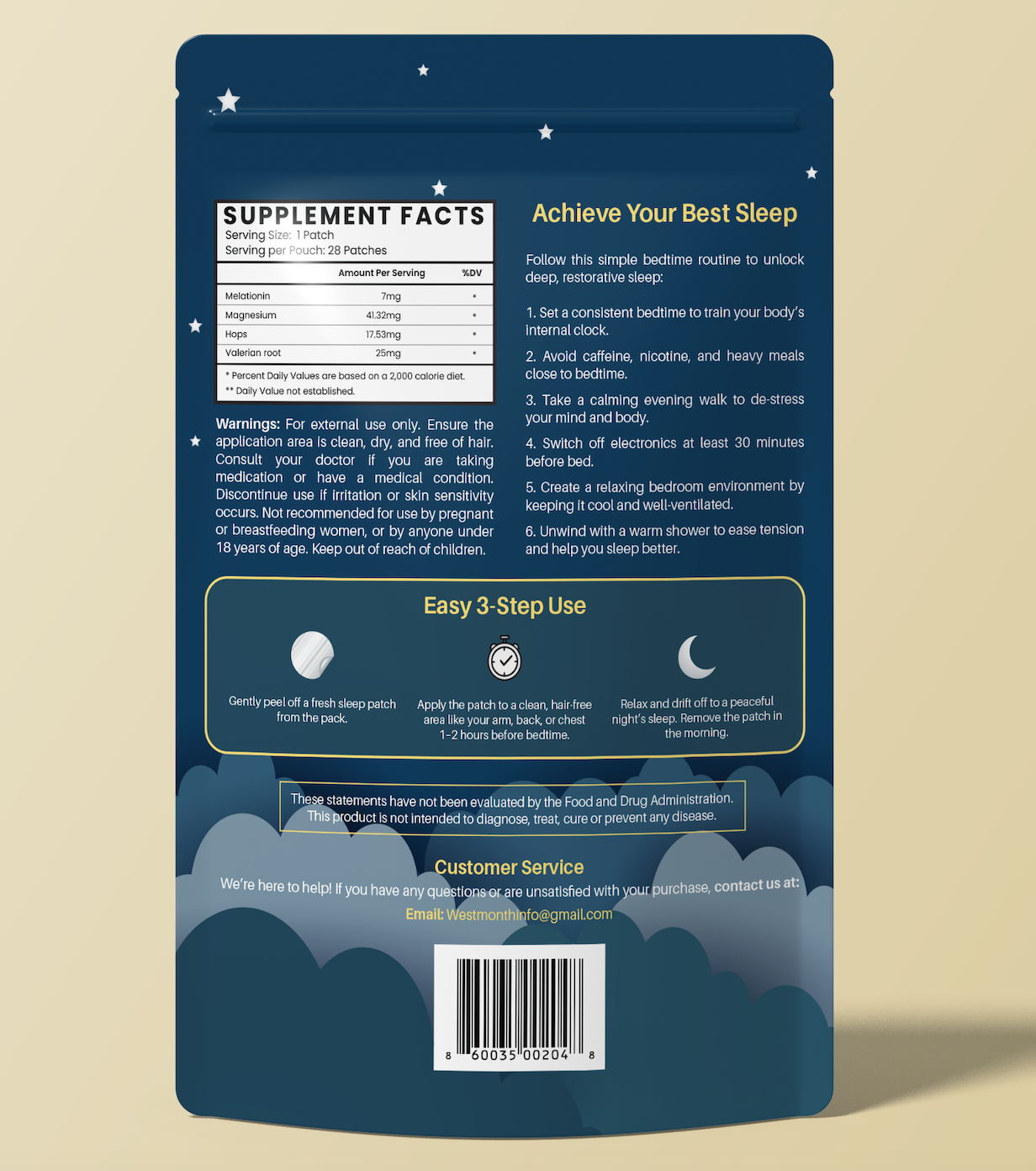 Perfectly Restful Sleep & Energized Mornings Patches